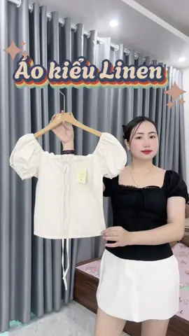 Áo babydoll chất linen #viral_video #xuhuong #aokieu #aonu #babydoll 