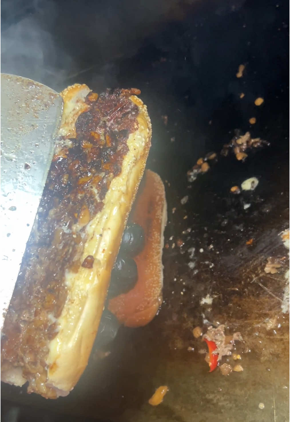 Only at OTB…..😉🩵 #fyp #Foodie #cheesesteak #foodtruck #foodtiktok #howyadoin #la #philly 