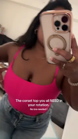 The fact that all I needed wore was my @CAKES Body under this is insane. The fact that my boobs looked amazing and supported without feeling constricted, also 10/10.  Top: @Amazon Fashion #amazonfashion #curvyfashion #petitefashion #americaneaglejeans  