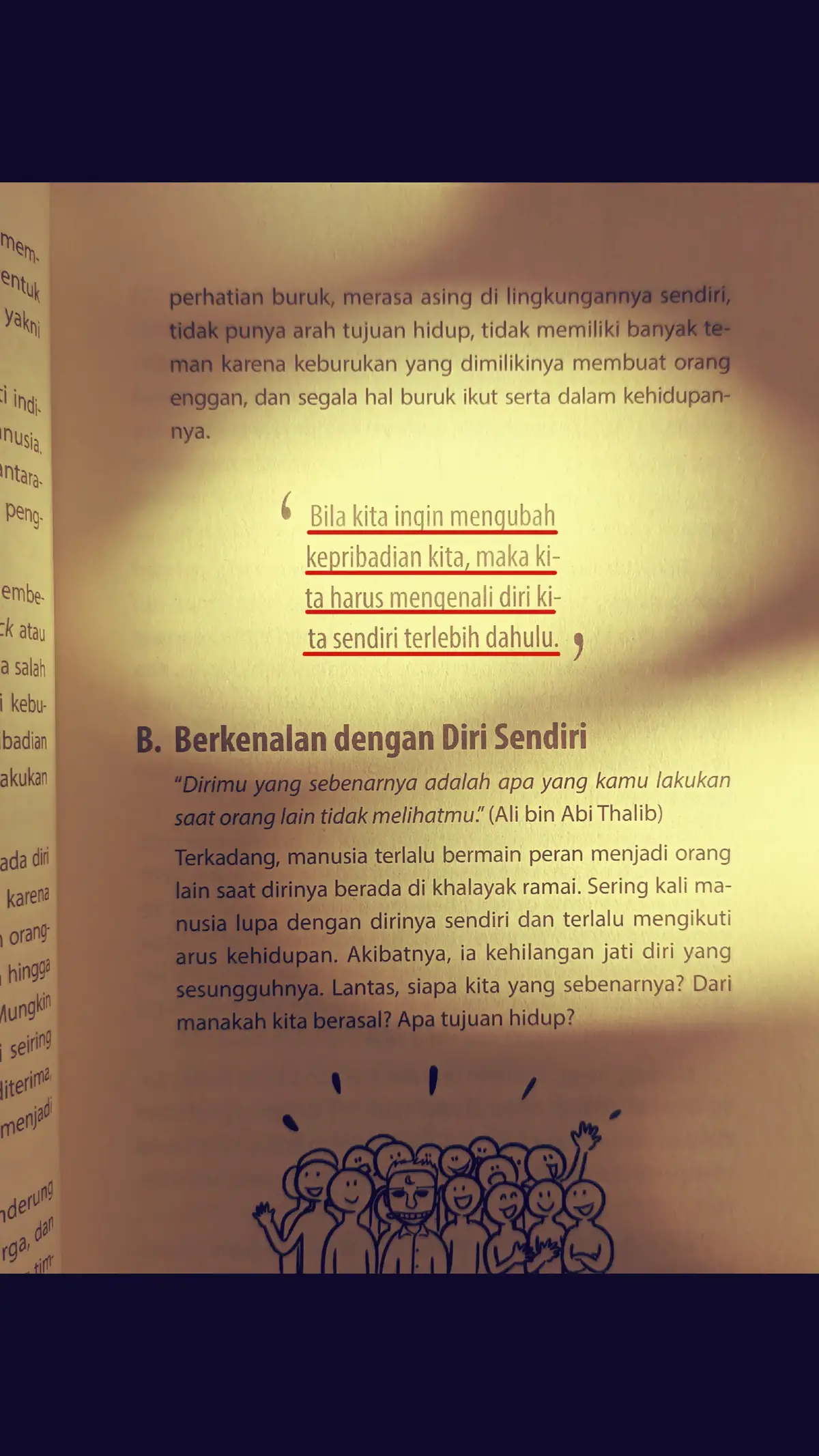 Kamu ingin berubah? Ingin jadi versi terbaik dari dirimu? Tapi... bagaimana mungkin kamu bisa mengubah sesuatu yang bahkan belum kamu kenali? 🌱 Perubahan dimulai bukan dari ambisi… tapi dari kesadaran. Kenali dulu dirimu. Baru kamu bisa membentuknya. #KenaliDiri #PengembanganDiri #RefleksiDiri #SelfGrowth #MotivasiHidup