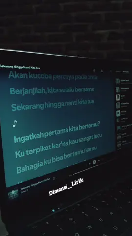 Sekarang Hingga Nanti Kita Tua - Dimas M  #lirikvidio #spotify #sekaranghingganantikitatua #fypforyou 