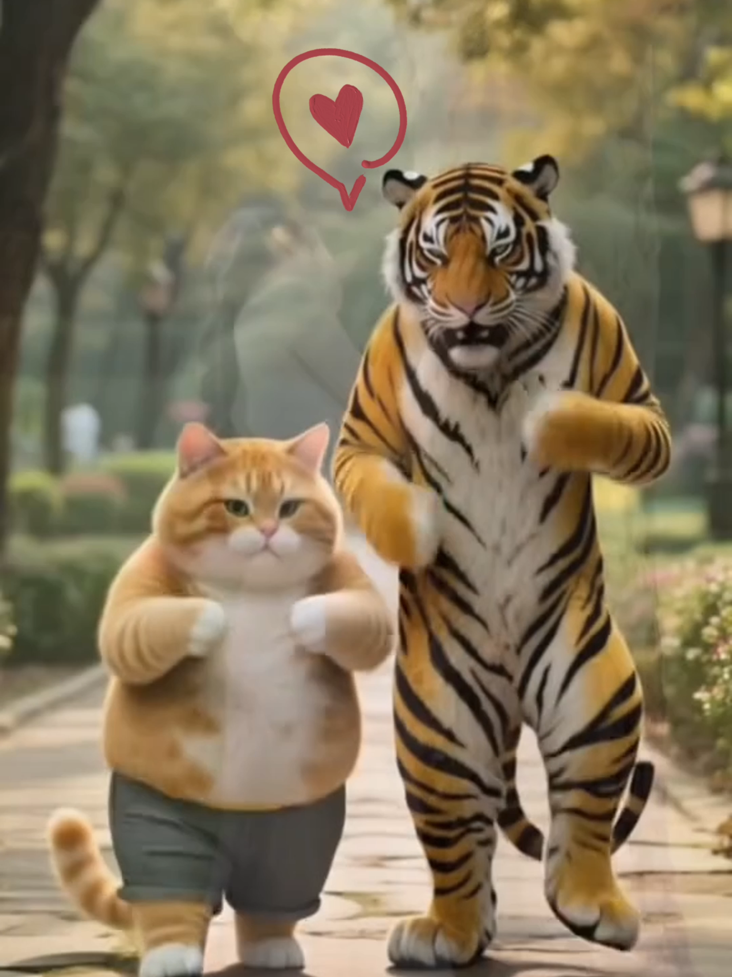 The mischiefs of orange cat and his brother tiger #cutecat #catlovers #kitty #foryou #aicat #kucing #orangecat #cat #fyp #ai #cartoon #haha