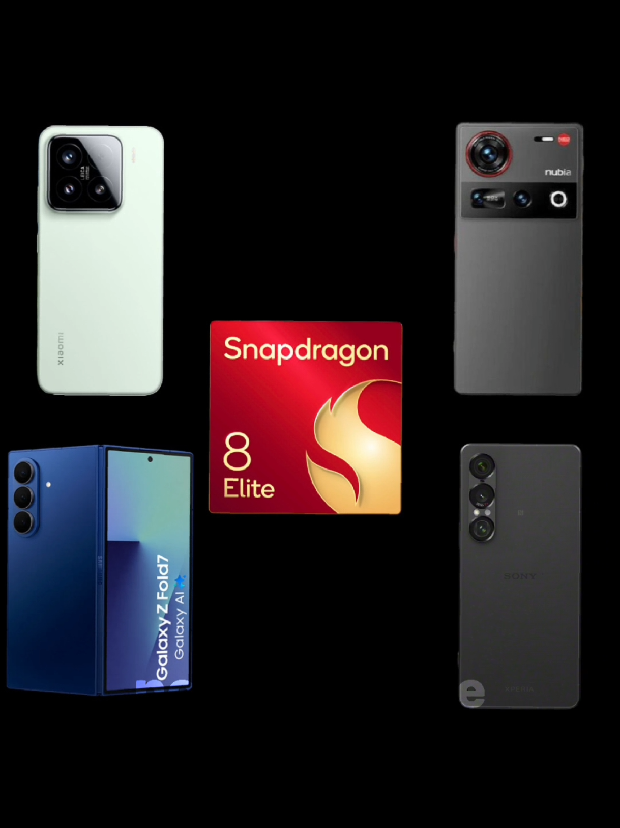 Snapdragon 8 elite 🔥 Xiaomi 15 & ZTE Nubia Z70 Ultra & Samsung galaxy z fold 7 & Sony Xperia 1 XII 🤩 #fyp #viral #TechEdit #techtok #Tech #Xiaomi #ZTE #Nubia #Samsung #Sony 