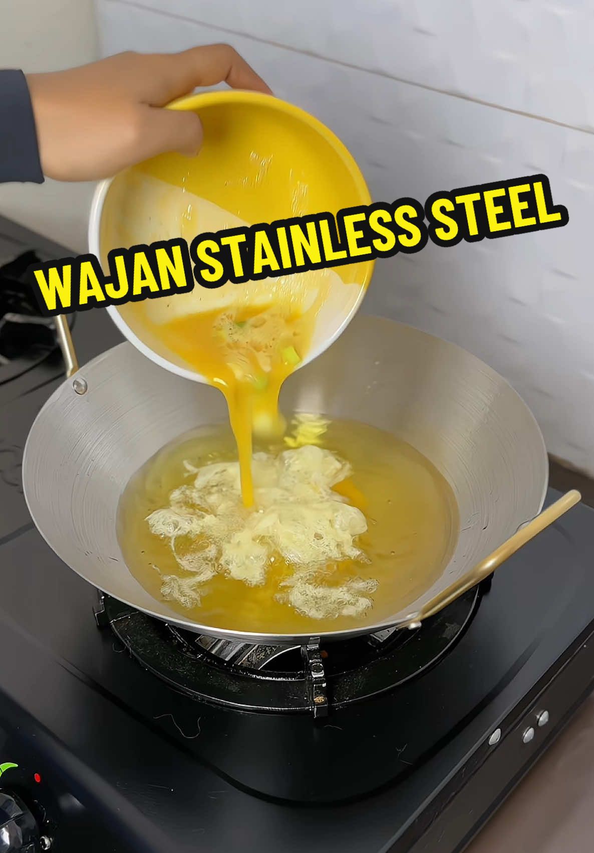 Wajan stainless steel anti lengket premium 1 set dapat 3 pcs dengan ukuran diameter 22cm, 24cm dan 28cm #wajanstainlesss #wajanantilengket #wajanstailnessteel #wajanestetik #wajanstainlesset  #wajanpenggorengan #cuantanpanbatas #wibgajian 