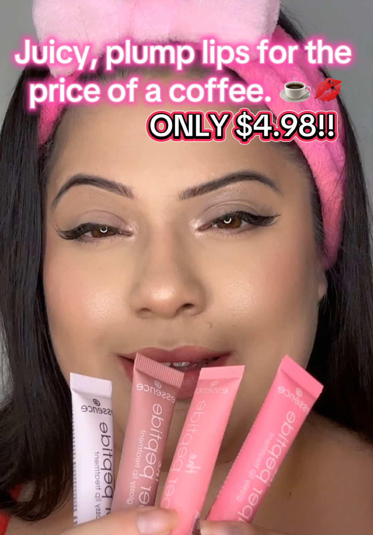Affordable and effective — Essence’s new Super Peptide Glosses give your pout that plump, hydrated glow. Lip luxury for under $5! 🫶 #essencemakeup #lipgloss #budgetbeauty #makeup #lipglossswatch #glossylips #LipPlumper