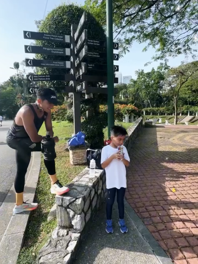 POV:when momma outstation,dad taking care of son🤗. #BASS #syedsaddiq #bellaastillah #capcut #fyp 