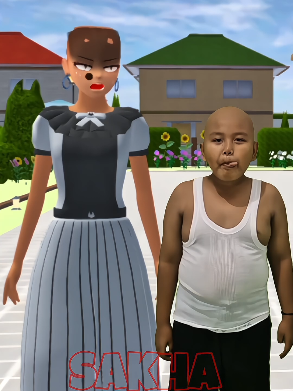 bisa aja nih ide si botak #sakuraschoolsimulator #fyp 
