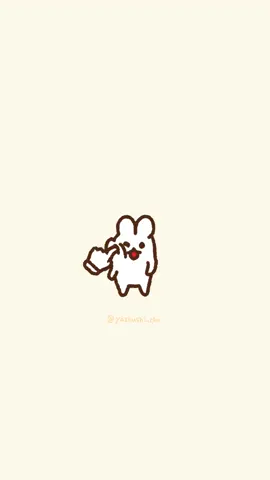 🐰🫶💕 #うさぎ #イラスト #rabbit #アニメーション #animation 