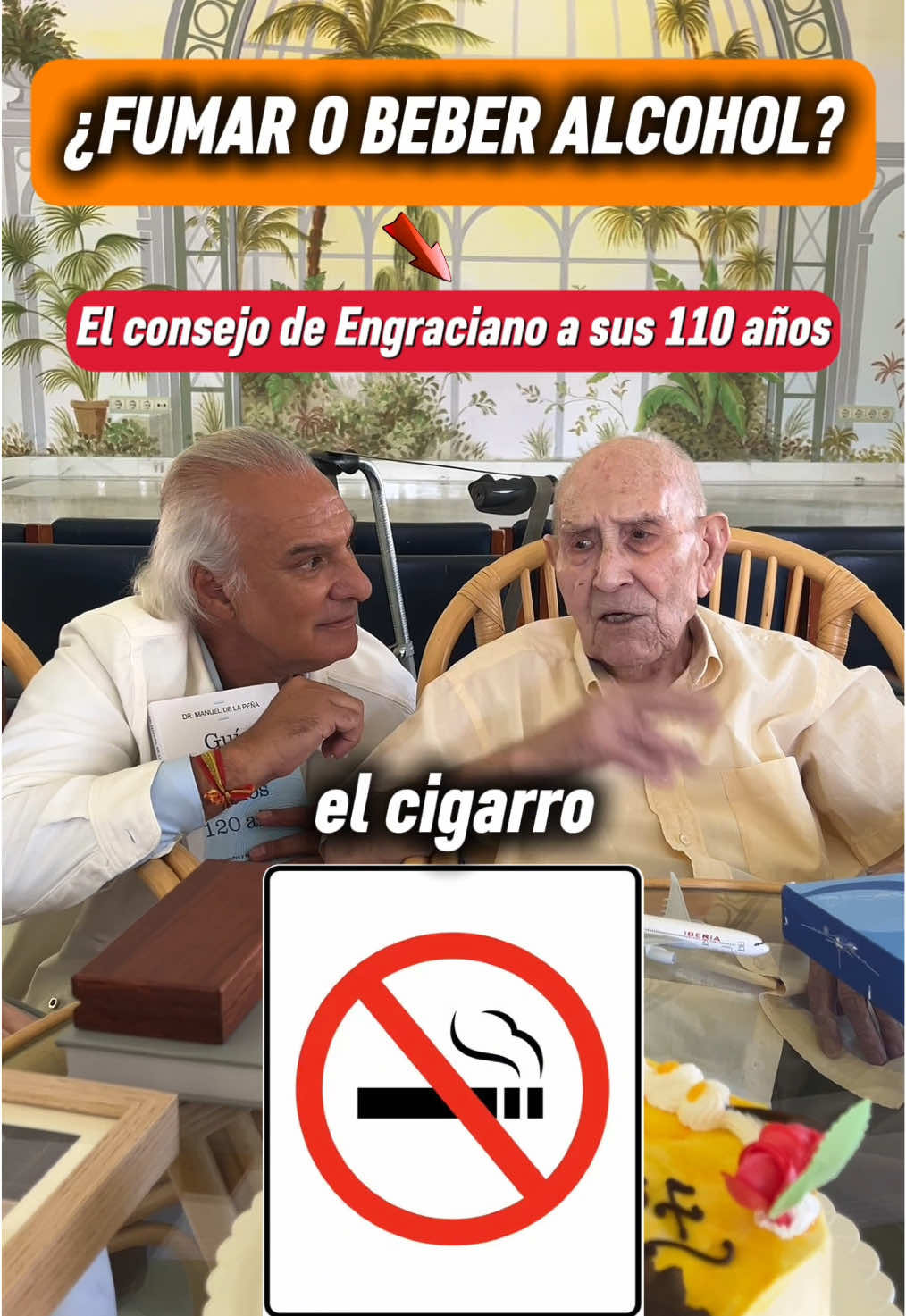 💪🏻 Engraciano con 110 años se conserva de la mejor forma posible. ❤️Sus hábitos son el claro ejemplo de una vida saludable.