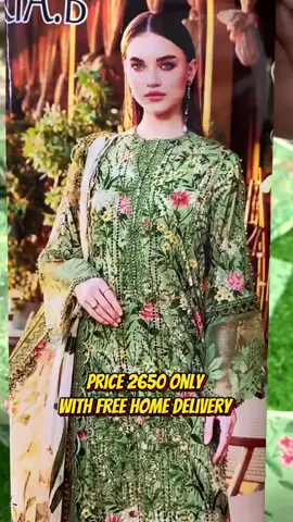 ~ Wear the beautiful MARIA B lawn All Over Neck Embroidery Aplic 3 Piece With Printed trouser and Printed Chiffon Dupatta  Only available in wholesale rates Available in 01 beautiful Design 🔴 PRICE : 2650-/ ONLY FIX WITH FREE HOME DELIVERY  🔴 NOTE : PARCEL ALLOW TO OPEN HOGA 😍 We deal in all kinds of brands in wholesale rates Cash on delivery available in All over Pakistan 15 days return or exchange Policy available For order call or WhatsApp us 📲 03080839872 #mariab #allovertheworld #chiifon #onlineshopping #lawn