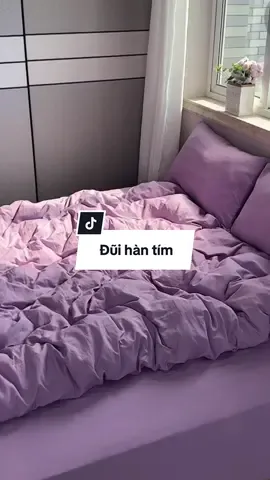 Set vỏ chăn ga đũi tím thuỷ chung #tundireviewdao #bedding #changagoi #decor #xuhuong #foryou 