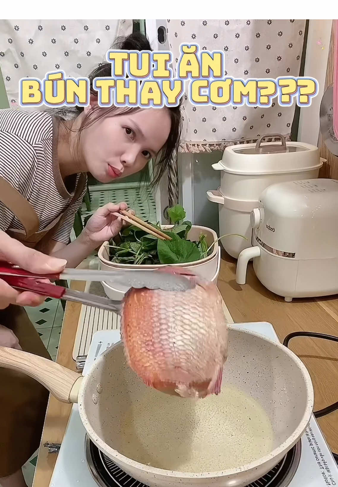 Tui ăn bún thay cơm??? #meotiktok #diemhayan 