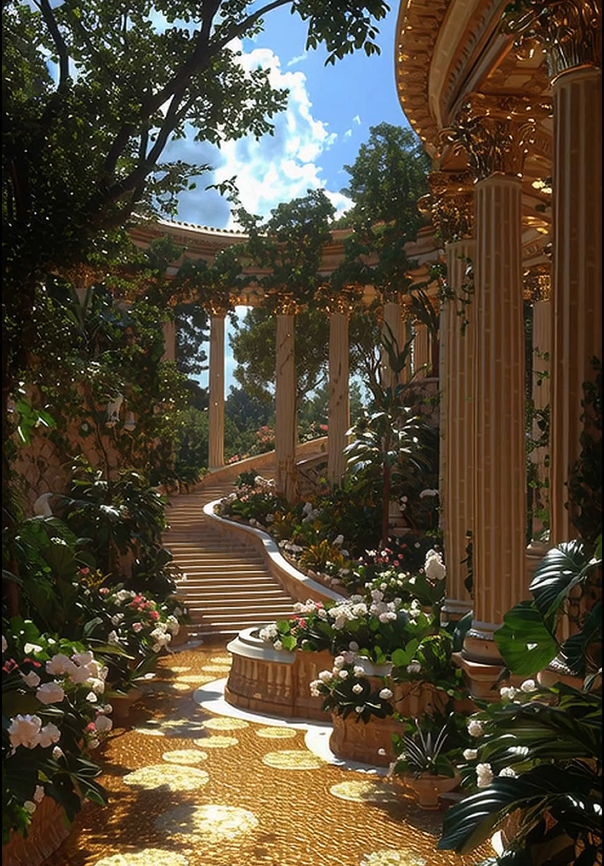 Somewhere between sunlight and memory, the path keeps going. #odyssey #memory #sunlight #calm #dream #fyp #foryou #breezechai #ai #aesthetic 