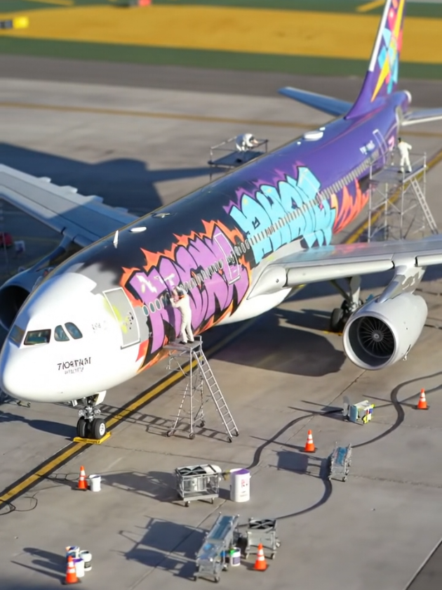 NEW COLOR 🫟🫟🎨🖌️#airplane #shorts #4u #ai #planes #airforce #aviation #aviationlovers #avgeek #flight #viralvideo #fyp #painting 