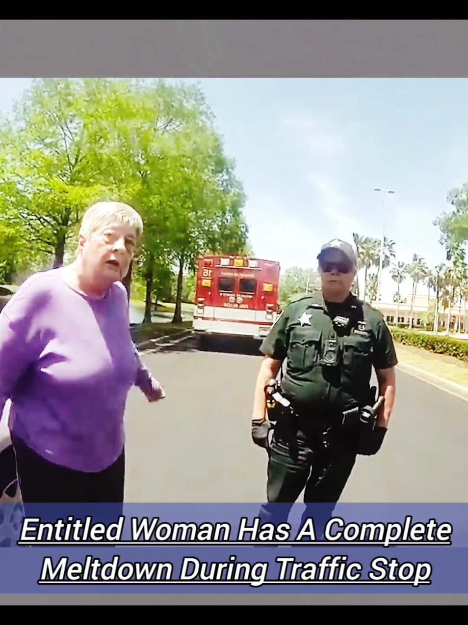 part 2 Entitled Woman Has A Complete Meltdown During Traffic Stop #police #cops #policeofficer #policeactivity #crime #arrest #bodycam
