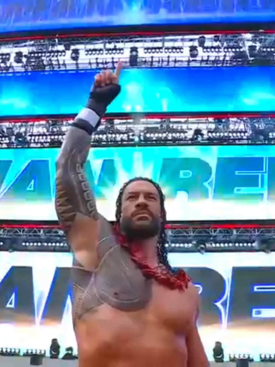 Roman Reigns Entrance at wwe summerslam.#foryoupage #foryou #fyp #SummerSlam #wwe2k25 #jeyuso #WWE #codyrhodes #iyosky  #drewmcintyre #randyorton #jellyroll #naomi #rhearipley #romanreigns #otc #usa_tiktok #samizayn #karrionkross 