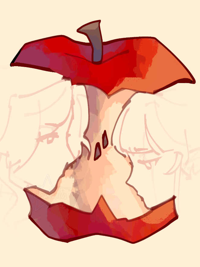 My little lovebirds x apple trend ✨🍎 My baby Lucilda and her girl Mika, I love them so much, I would die for them fr. - #appletrend #originalcharacter #oc #digitalart #ibispaintx #fyp #speedpaint #fyp 