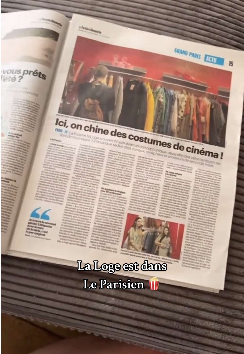 Michel est culte 🔥 merci @Le Parisien et la journaliste Léa Farges pour cet article génial et super complet #LaLogeStore #SecondeMain #Presse #LeParisien @Sarah Gélin 