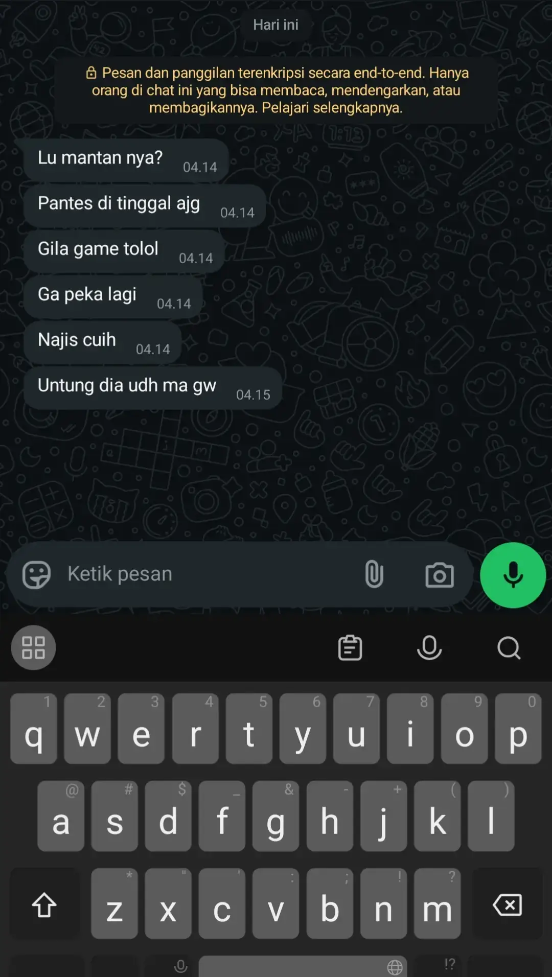 nih yang minta mentahan