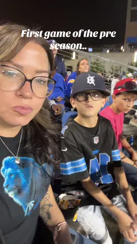 It was hard to watch the mess on the field after driving 3 hours, gotta support through the good and the bad! #3rdstring #lions #detroitlions #football #nfl #fentysuperbrandday #fyp #Preseason #detroit #nflhalloffamegame 