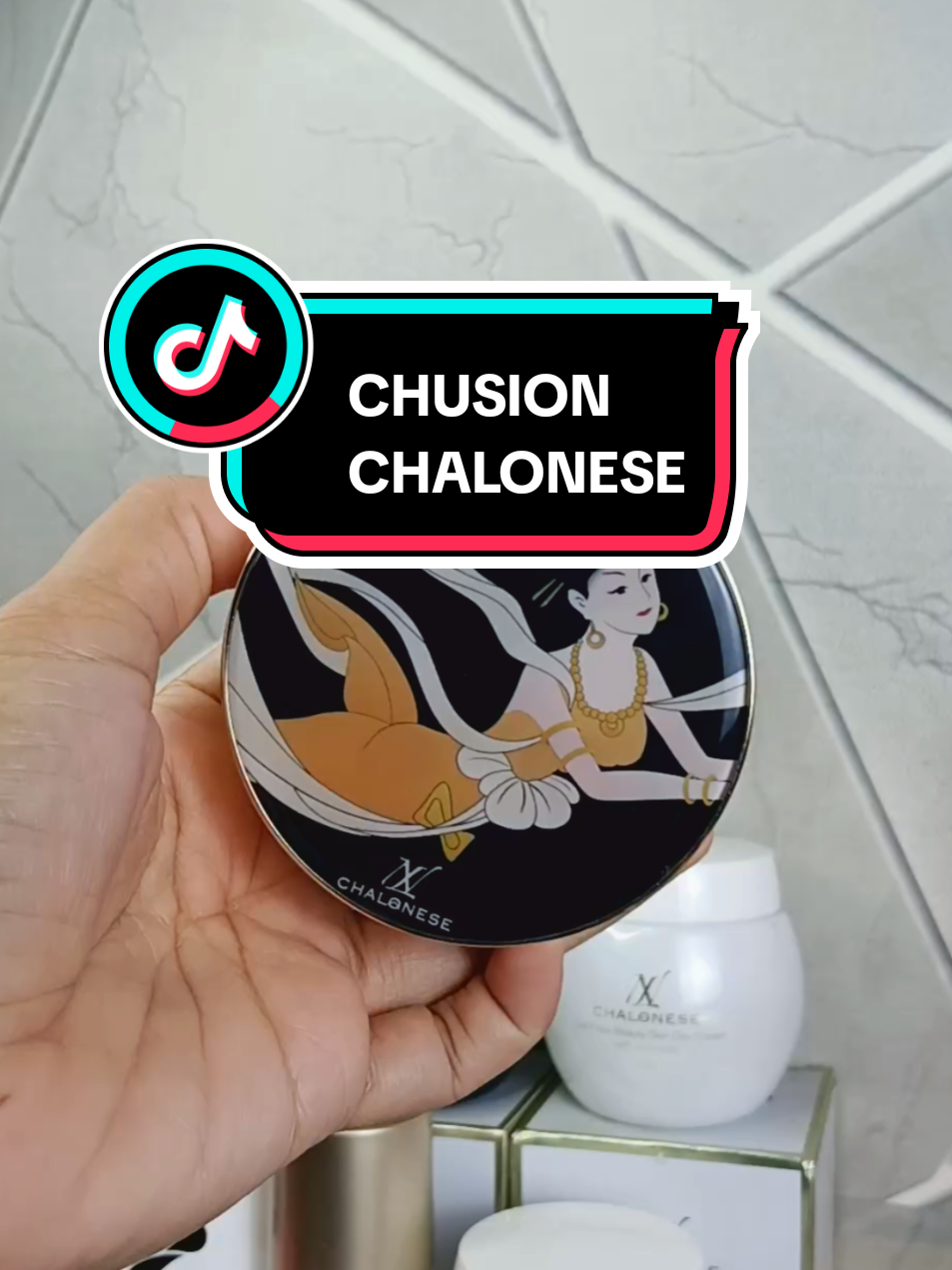 kena Keringat tidak cepat Luntur semakin glowing🫵 #Chusion#Bedakpadat#chalonese#modalkontendoang 