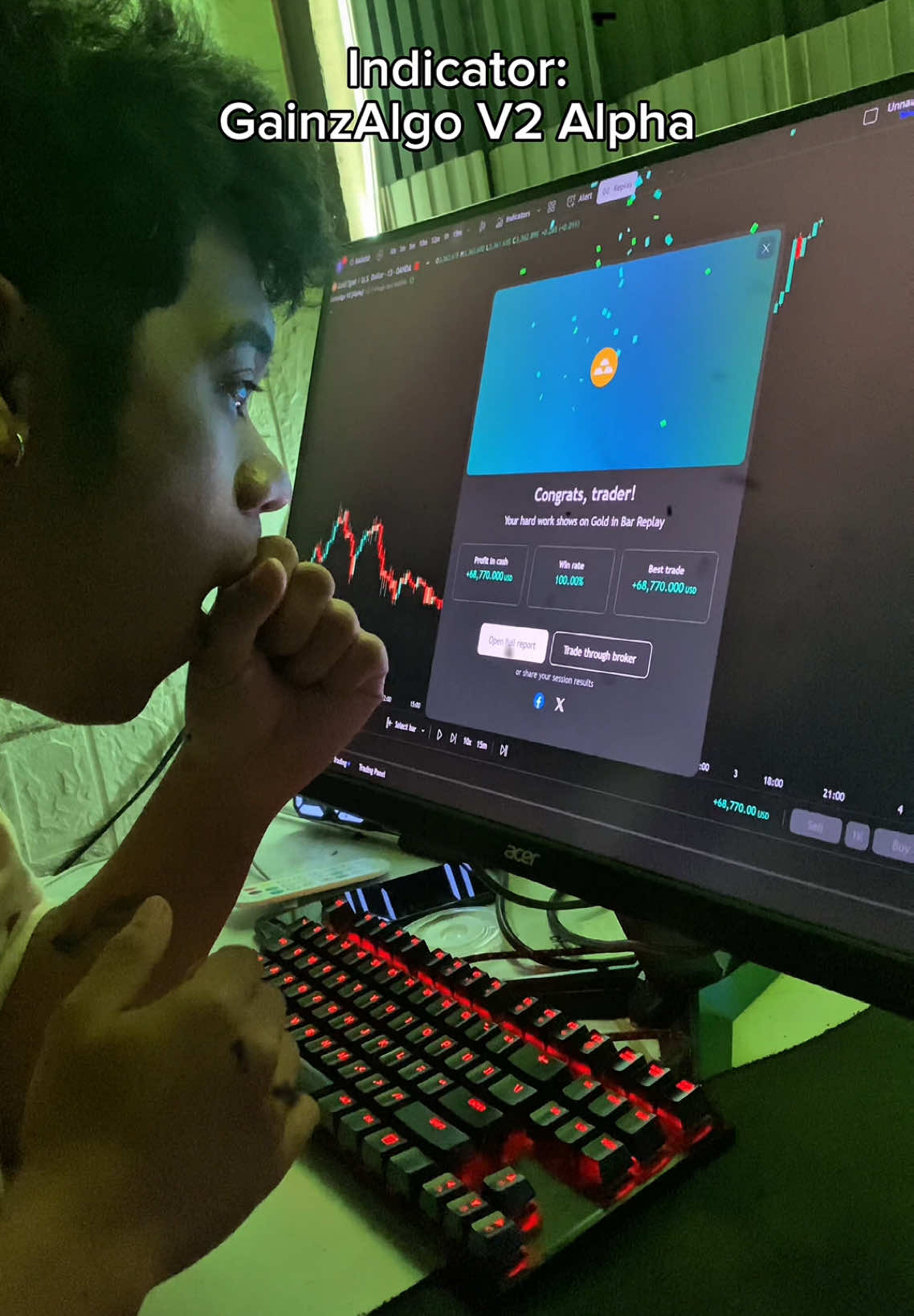I always use GainzAlgo V2 Alpha indicator 📈 #crypto #stocks #forex #tradingview 