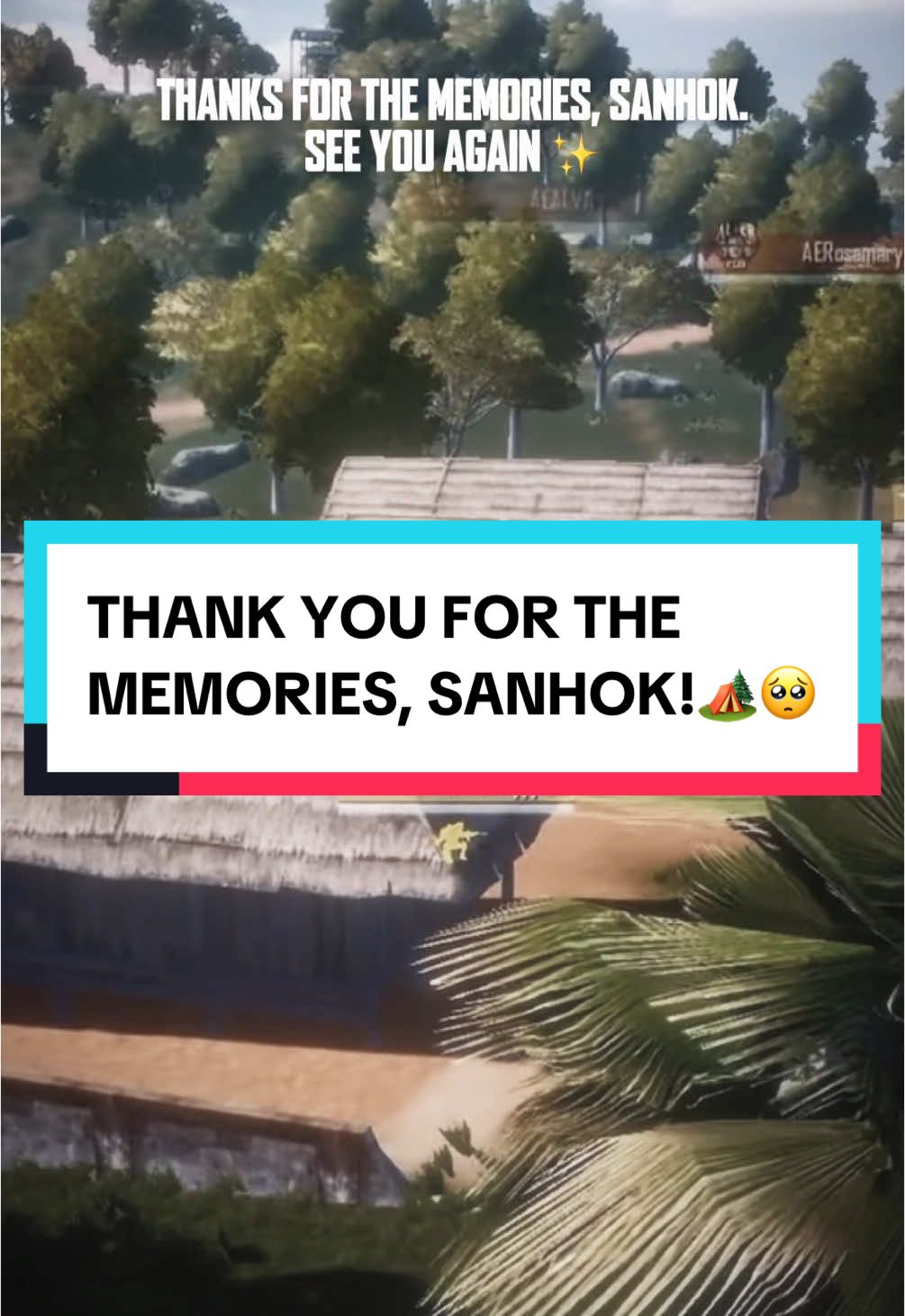 Thank you for the memories, Sanhok!🏕️🥺✨ #EWC #PMWC #ARISEWITHARES #PUBGMOBILE #PUBGMESPORTS #PUBGMOBILEINDONESIA 