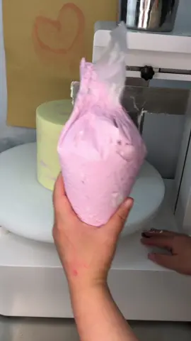 #Capcut What color cream is this?,Pink, red, or rose.#fyp #tiktok #cake #diycake #beautifulcake #caketutorial #cakepiping 