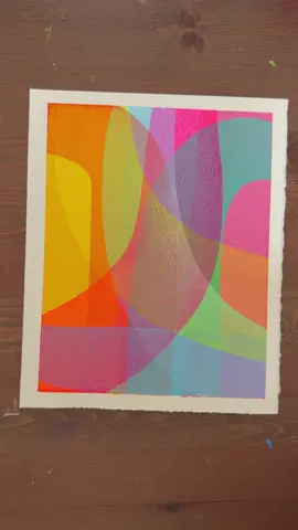 This composition is one of your favorites and I just realized I never recorded the painting process. Some of the choices I made back then are not ones I’d make today.  This was one of the first pieces I ever put up for sale and I think the final neon yellow touch is what really brings the whole piece together.  Available for purchase. Send me a DM if you’re interested 🤗  Curious to know, what feeling does this piece give you?