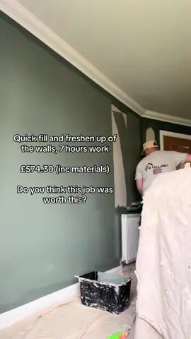LONGER SHIFT than i usually would work but the filler wouldn’t dry 😅 #fyp #foryoupage #smcleandecor  #painting #tips #viral #asmr