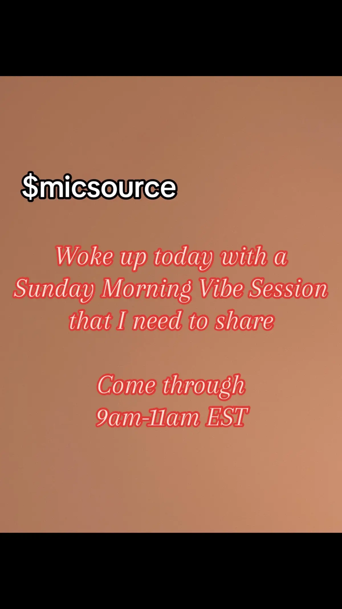 I was about to do some OT on the job, but I feel like this vibes session needs to happen. Maybe it’s for you, maybe someone you know, or maybe it is just for me. Either way, I hope you join me for 2 hours of Sunday morning cool out vibes to get your mind, body, and soul right. Right? Right Riiiiight.