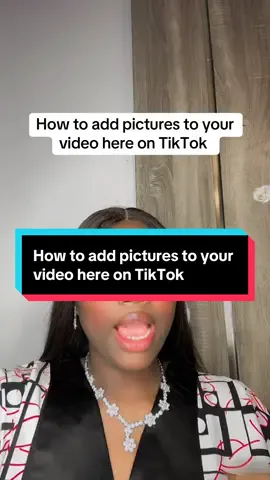How to add pictures to your video here on TikTok #tiktoktips #creatortips #newbeginners #newontiktok #realqueenzoe0 