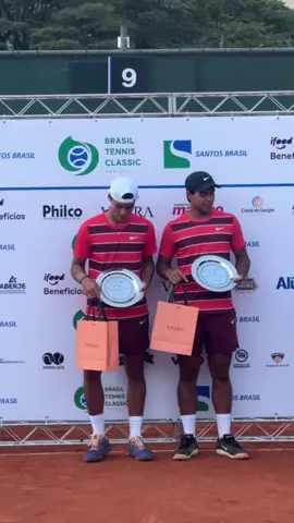 First pro Title alongside my younger brother 🏆🙌🏽 ! #tennis  #tournament #champion #brother #pov 