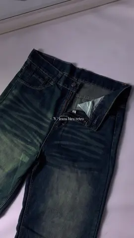jeans biru retro loose jeans #jeansretro #jeanshighwaist #loosejeans 