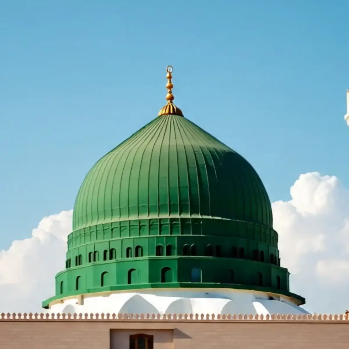 madinah munawra Madinah, the City of the Prophet, shines bright A beacon of faith, where Islam's history takes flight The Masjid an-Nabawi, a mosque of grandeur and might Where the Prophet Muhammad's tomb is a sacred sight The city's streets are lined with date palms, green and tall A tranquil oasis, where faith and peace enthrall Madinah's rich history and heritage are palpable and real Madinah's rich history and heritage are palpable and real A place where Muslims from all over the world come to feel The city's warm hospitality and welcoming smile Make it a place of pilgrimage, worth traveling a long while #plztiktokteamdontunderviewmyvideos #foryoupage #unfrezzmyaccount #viral #trading #naatstatus #mashallah #foryou,