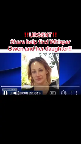 ‼️Urgent share help find Whisper, Owen and her daughter‼️#whisperowen #missingmother #missingchild #california #share #MissingPeople #urgent #likeandshare #fyp #theyneedourhelp #tiktok 