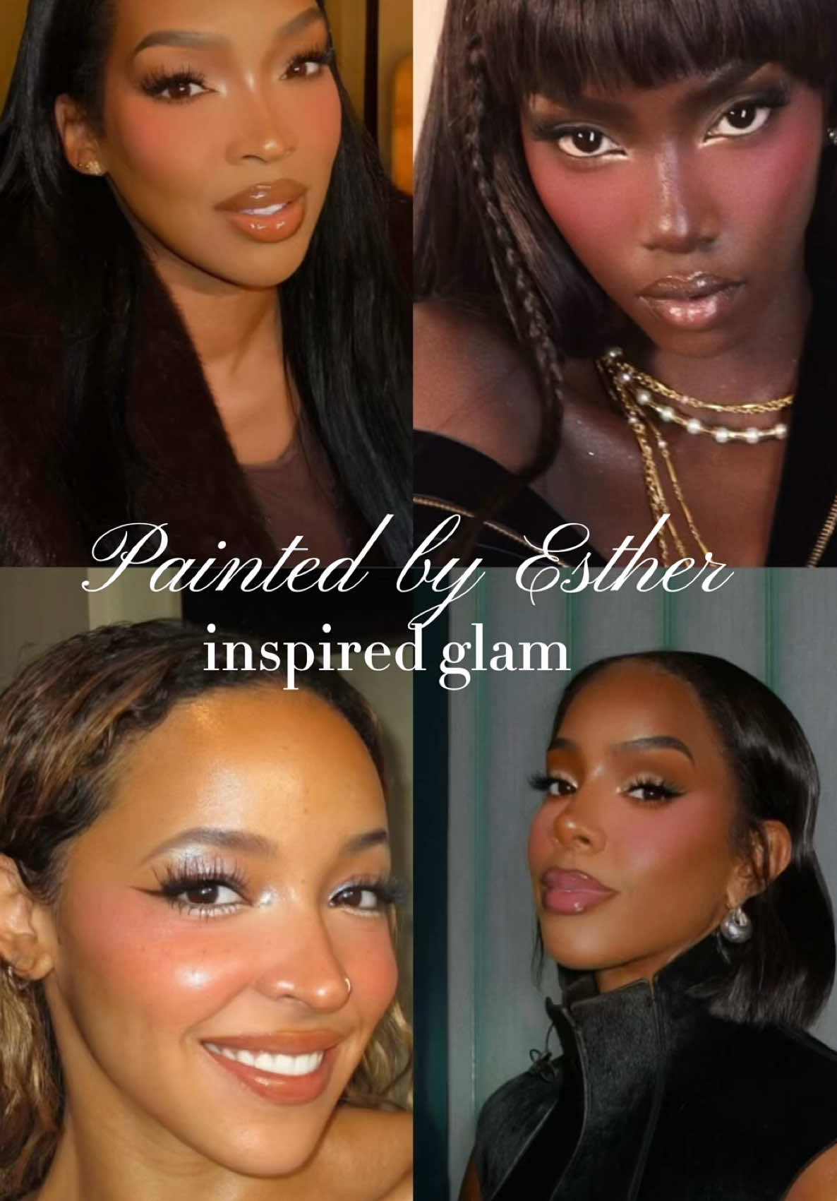 had to do some @Paintedbyesther inspired glam 💕✨  #paintedbyesther #makeupglam #makeupinspo #trending #mymakeuptype 