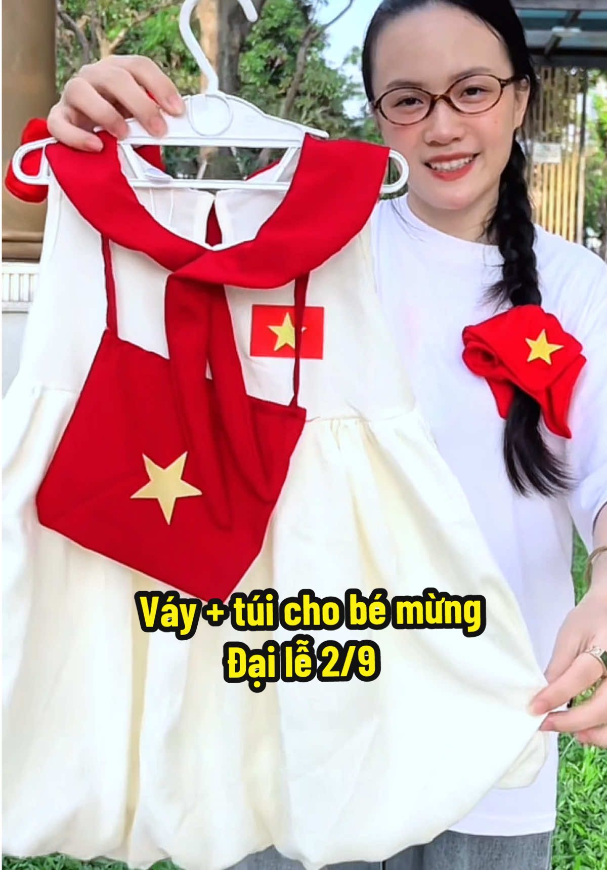 Váy cho công chúa mặc đi chơi 2/9 xinh xỉu bố mẹ ơi #váy #vayxinh #vaybegai #concertquocgia #A80 #2thang9 
