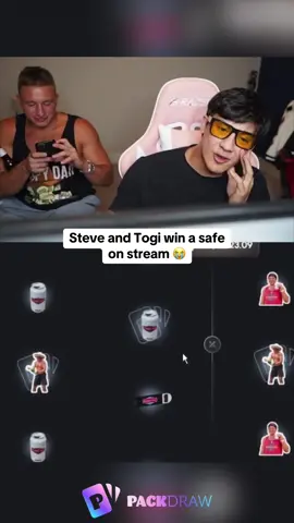 Steve and Togi win a safe on stream 😭 #kickstreaming 