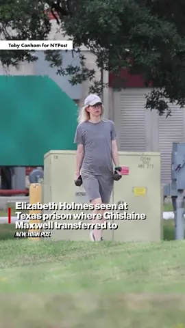 Disgraced Theranos founder Elizabeth Holmes was spotted working out at the same cushy Texas prison camp where notorious sex trafficker Ghislaine Maxwell was just quietly transferred. Learn more at the link in bio.