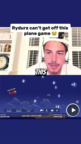 Rydurz can’t get off this plane game 😭 #fypシ゚viral #trending 