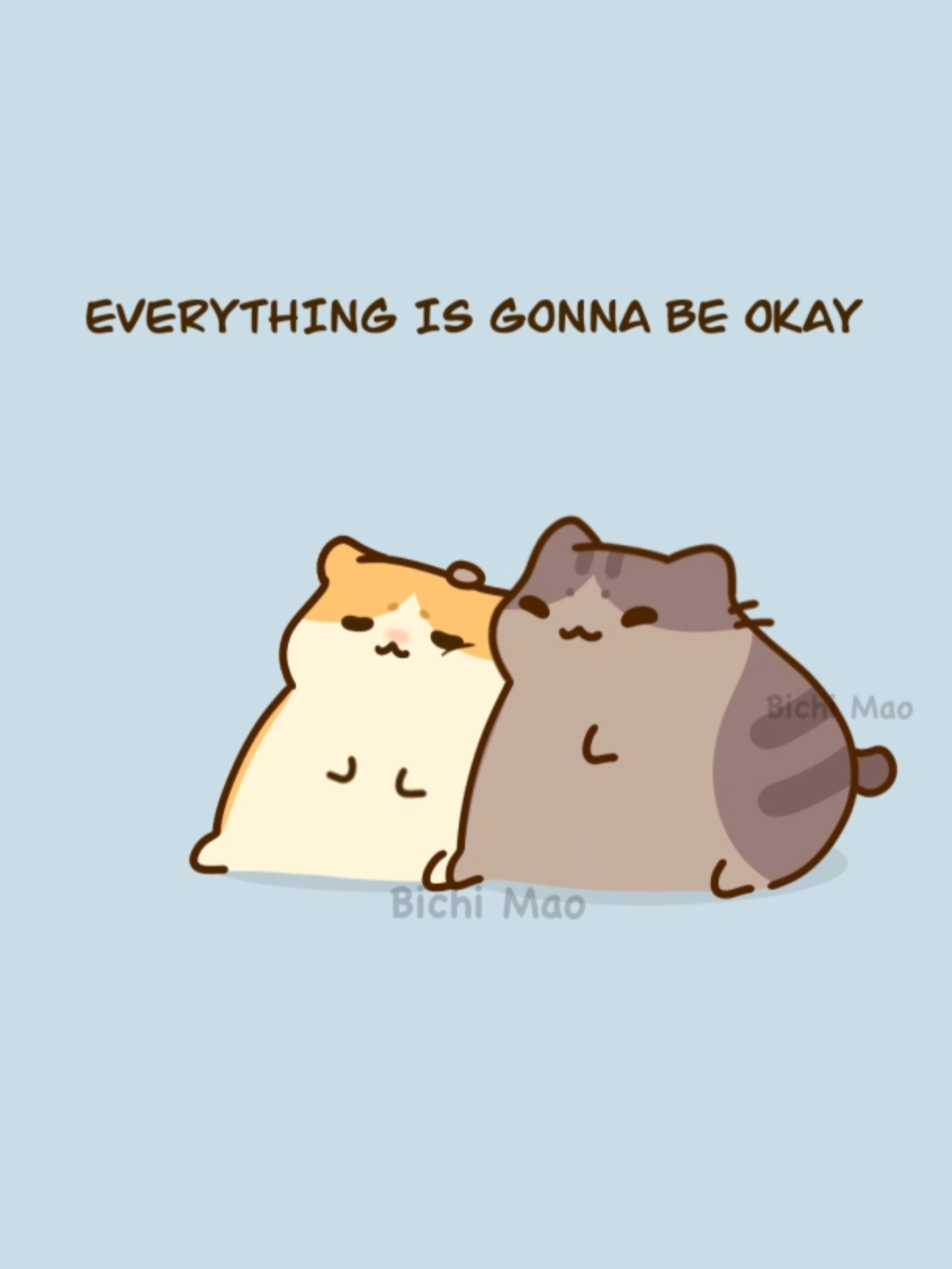 Rewind: Everything will be alright ✨ #cuteanimation #couplegoals👭 #BichiMao #couplememes #fyp