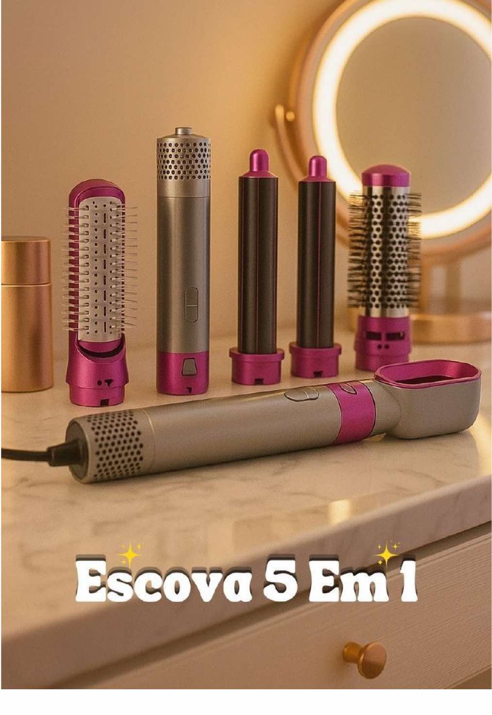 Airwrap Styler 5 em 1 – Secador, Escova de Ar Quente, Modelador e Alisador de Cabelos em Um Só Produto. LINK NOS COMENTÁRIOS 😍 #afiliados  #shopeecheck #achadinhosdashopee #baratinhos #shopee #afiliados #achadinhosshopee 