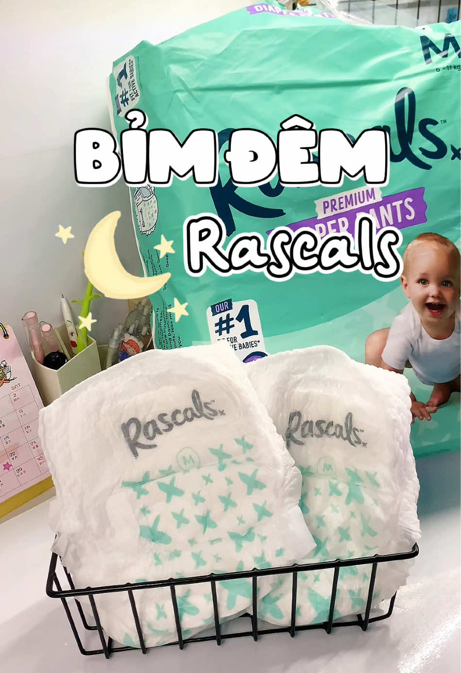 Các mom cho bé nhà minh dùng bỉm gì vậy ạ!? Bỉm đêm chân ái của nhà tui đây☺️ #mebimsua #embe #bimdem #xuhuong #bimrascal #mevabe #fyp #review #bimchobe 