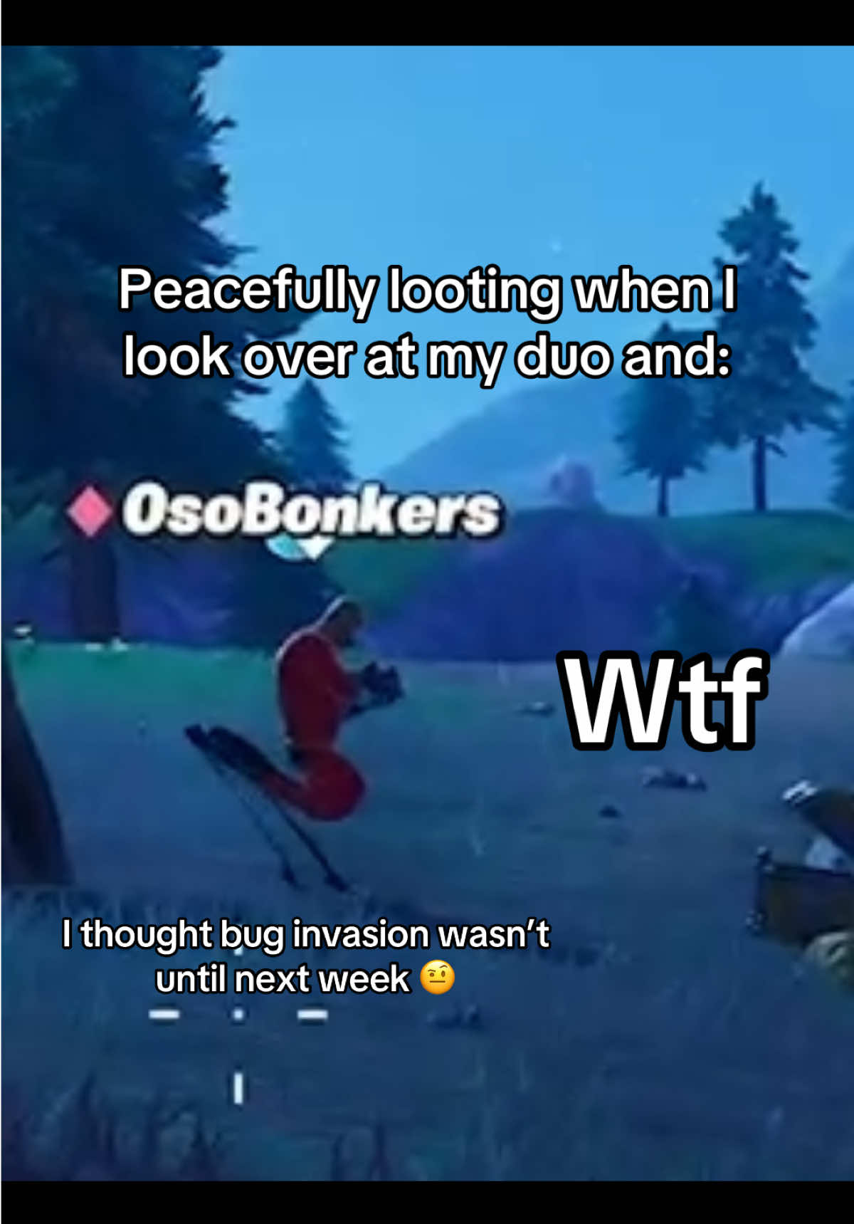 Fortnite dropped bug invasion early #fortniteclips #fortnitememes #buginvasion 