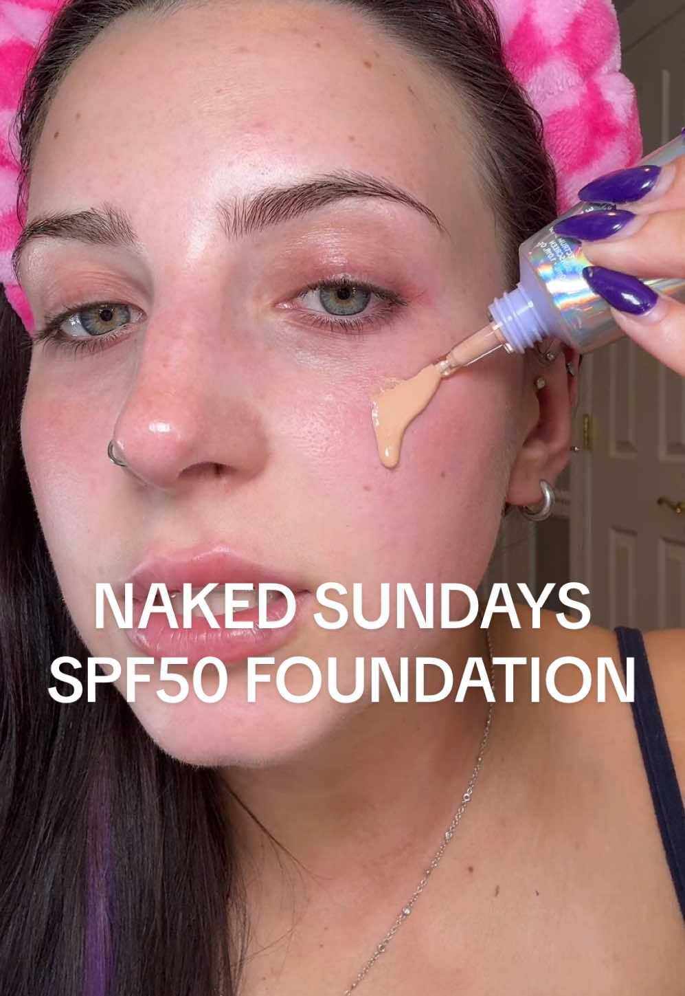 peptide infused SPF50?! This gives such nice coverage and glow while smoothing and protecting!  I’m wearing shade “light medium”. It’s super lightweight and not greasy! @Naked Sundays  #nakedsundays #spf #spf50 #spfmakeup #spffoundationmakeup #sunscreen #skintint #summermakeup #peptide #peptidemakeup #tiktokshopbacktoschool #ttsbeautybesties #tiktokshopcreatorpicks 