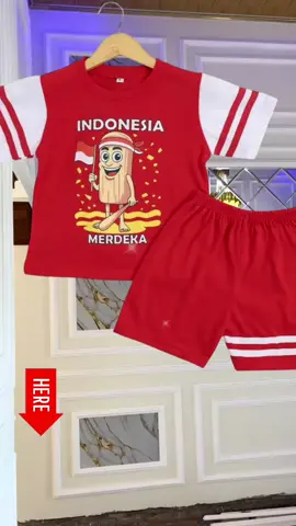 Setelan Anak Kemerdekaan 17 Agustus baju anak Agustusan merah putih cowok dan cewek unisex usia 0-6 tahun