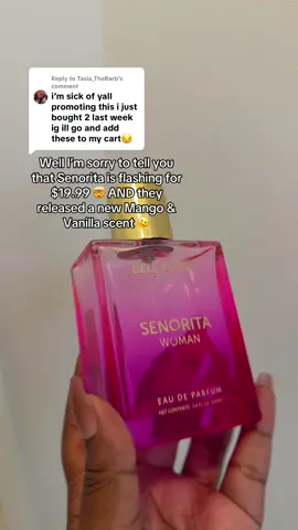 Replying to @Tasia_TheBarb AND I’m about to go live and sell some as I get ready for this open house today. 💕 #fragrancetok #bellavita #perfume #cologne #senorita #date 