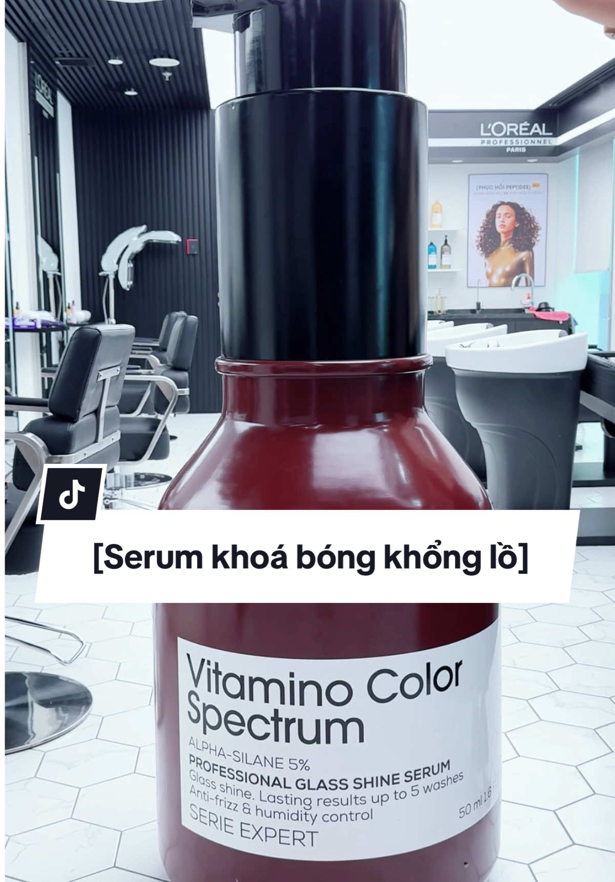 The bigger, the better - nhất là với serum khoá bóng 10X Vitamino Color Spectrum đỉnh cao từ L’Oréal Professionnel 🖤 Trải nghiệm ngay!  #LOrealProVN #ProudToBePro  #KhoaMau5D #VitaminoColorSpectrum 