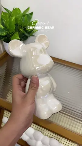 Ceramic Bear Decor!! #ceramic #roomdecor #display #tabledecor #deskdecor #piggybank #fyp 